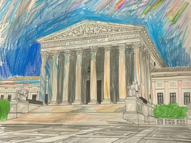 Supreme Court crayon